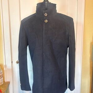 NWOT Men's Black Dress Coat with Vest
